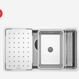 Chậu rửa bát chống xước Workstation Sink Dekor 8044SU