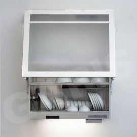 Giá bát đĩa nâng hạ điện Nhật Bản có sấy khô ML06H