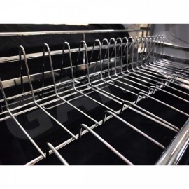 Giá bát đĩa nâng hạ cơ, rổ nan dẹt, inox 304 GLC6 (Mã cũ GL06C)