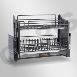 Giá bát nâng hạ cơ, rổ nan oval, thép phủ nano GLN6 (Mã cũ ML06N)