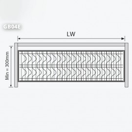Giá bát đĩa cố định 2 tầng GB04E