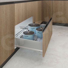 Giá xoong nồi vách hộp, rổ nan oval, cánh kéo MP02V