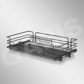 Giá xoong nồi + bát đĩa, rổ nan oval, cánh mở hoặc kéo GDN4 (Mã cũ MD04N)