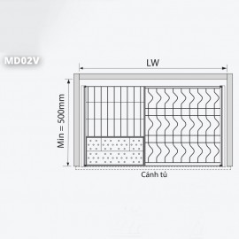 Giá bát đĩa, thìa đũa vách hộp, rổ nan oval, cánh kéo MD02V
