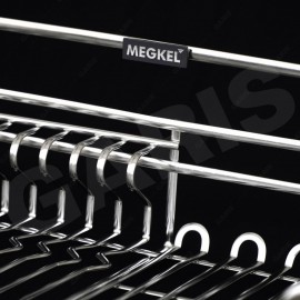 Giá bát đĩa xoong nồi + bát đĩa, rổ nan oval, cánh mở hoặc kéo (Mã cũ MD04V)