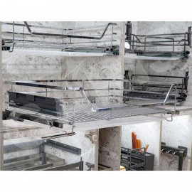 Giá xoong nồi, rổ nan dẹt, cánh mở GP04C