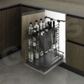 Giá để dao thớt, gia vị, chai lọ, rổ nan oval, cánh kéo GMN2 (Mã cũ MM02N)