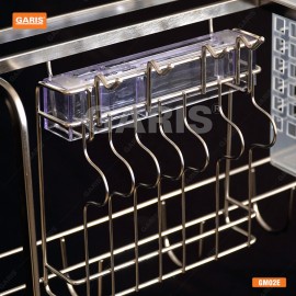 Giá dao thớt, chai lọ Garis GM02 mạ chrome Inox