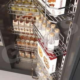 Tủ đồ khô 6 tầng, rổ nan oval, cánh mở GSV645 (Mã cũ MS6.45V)