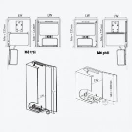 Tủ đồ khô 6 tầng, rổ inox hộp GS06.60