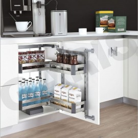 Tủ đồ khô 2 tầng, rổ inox hộp GS02.60