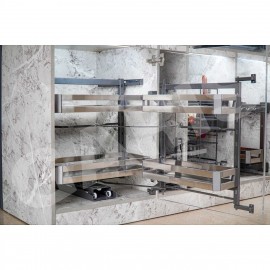 Tủ đồ khô 2 tầng, rổ inox hộp GS02.60