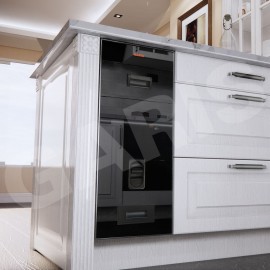 Thùng gạo 10kg, cánh kéo/mở, KT mặt cánh 300mm GRP530 nhựa ABS cao cấp