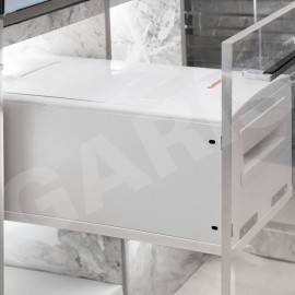Thùng gạo 10kg, cánh kéo/mở, KT mặt cánh 300mm GRP530 nhựa ABS cao cấp