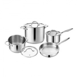 BỘ NỒI CHẢO QUÁNH INOX 4 MÓN NOBINOX GUN NX500