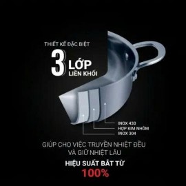 BỘ NỒI CHẢO 4 MÓN NOBINOX PLANUM NX800