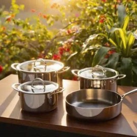 BỘ NỒI CHẢO 4 MÓN NOBINOX PLANUM NX800