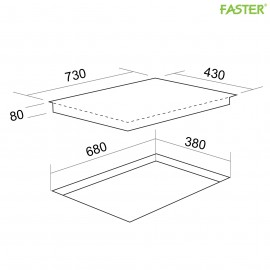 Bếp từ đôi Faster FS 939i Plus