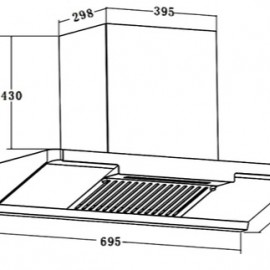 Máy hút mùi gắn tường FS 8386MD tự động làm sạch