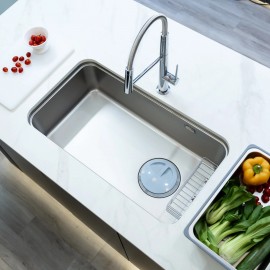 CHẬU RỬA BÁT 1 HỐ NOBINOX NOVA A282M