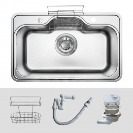 Chậu rửa bát 1 hố Kluger KT8050FS Basic - chống xươc - Bảo hành 10 năm