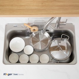 Chậu rửa bát 1 hố Kluger KT8050FS Basic - chống xươc - Bảo hành 10 năm
