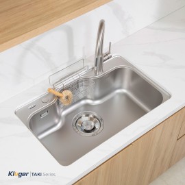 Chậu rửa bát 1 hố Kluger KT8050FS Basic - chống xươc - Bảo hành 10 năm