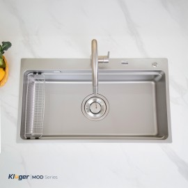 Chậu rửa bát Kluger KF7850FS Basic - Chống xước - Bảo hành 10 năm