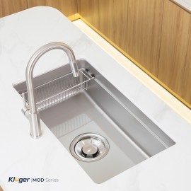 Chậu rửa bát 1 hố Kluger KU7844FS Basic - chống xước - Bảo hành 10 năm