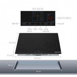 BẾP TỪ BOSCH PUJ61RBB5E SERIE 4 BA VÙNG NẤU