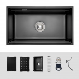 Chậu rửa bát 1 hố chống xước Kluger KG7644FB-S76 Plus
