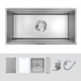 Chậu rửa bát 1 hố chống xước Kluger KG8644FS-S86 Plus